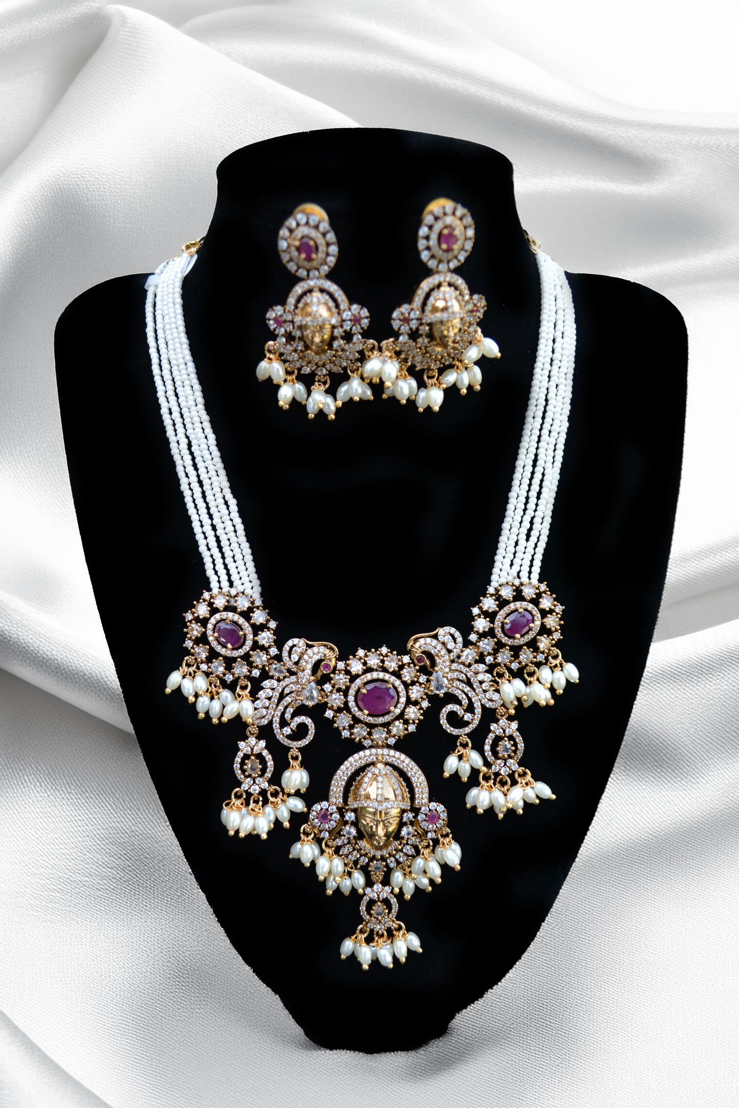 Temple Jewelry with Ruby Stones