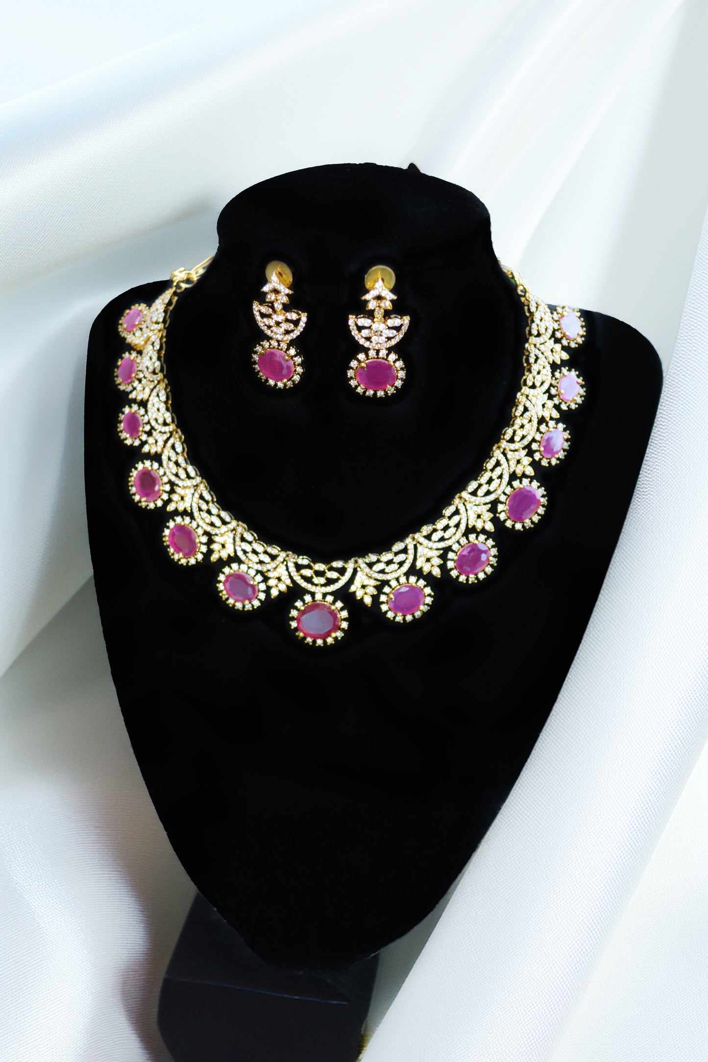 Ruby Stone A.D Necklace