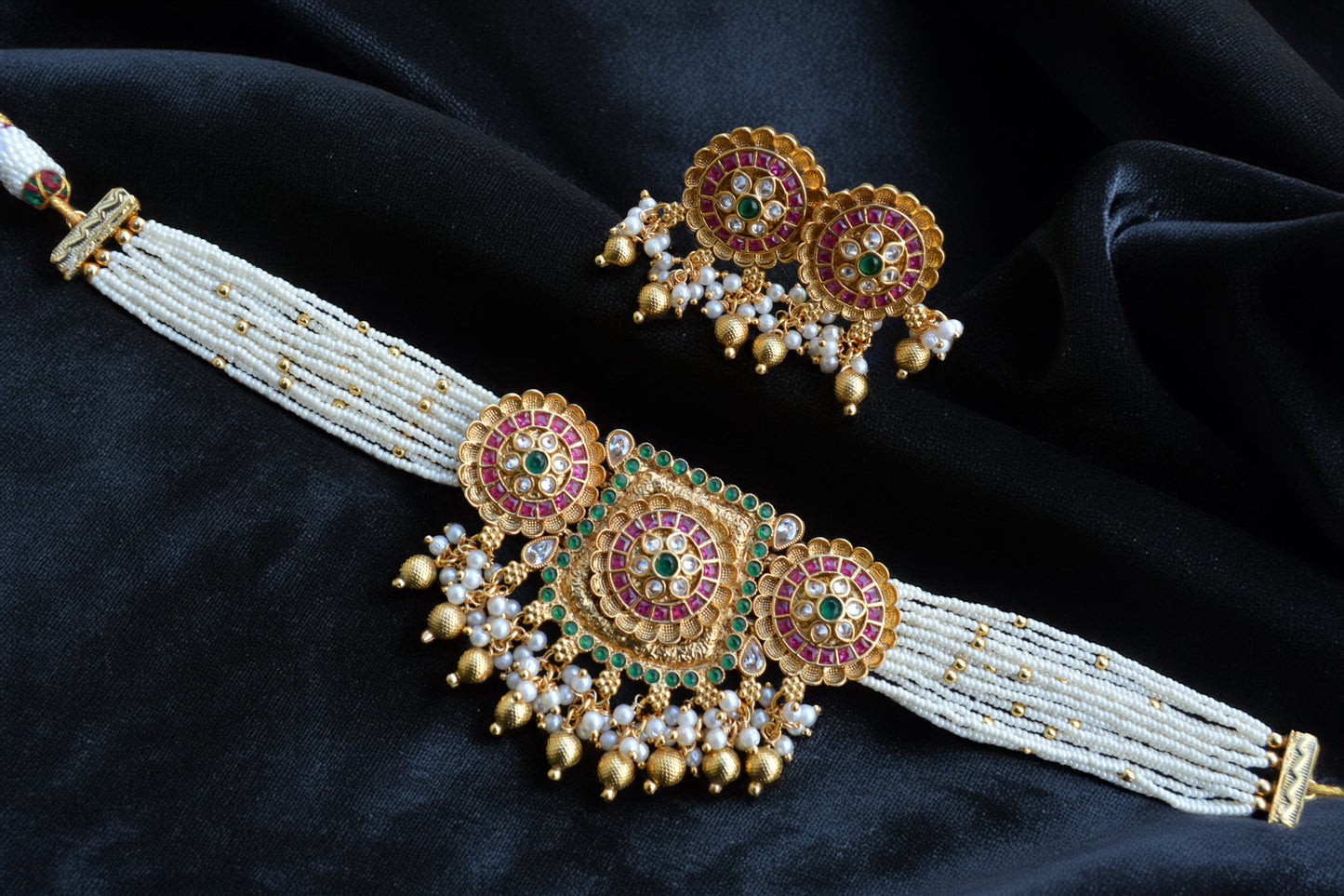 Green Ruby Choker Necklace