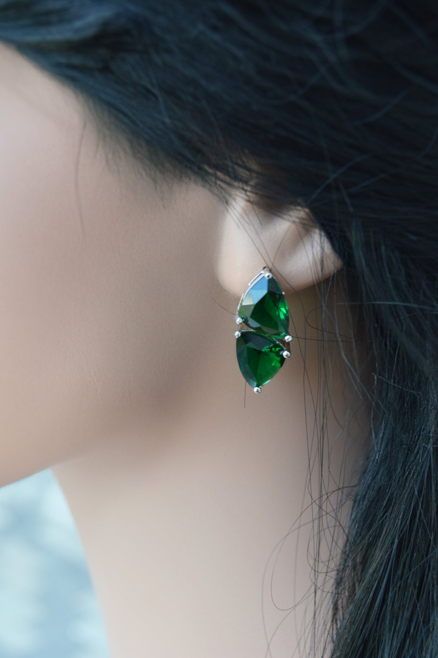 Stylish Green Stone Necklace