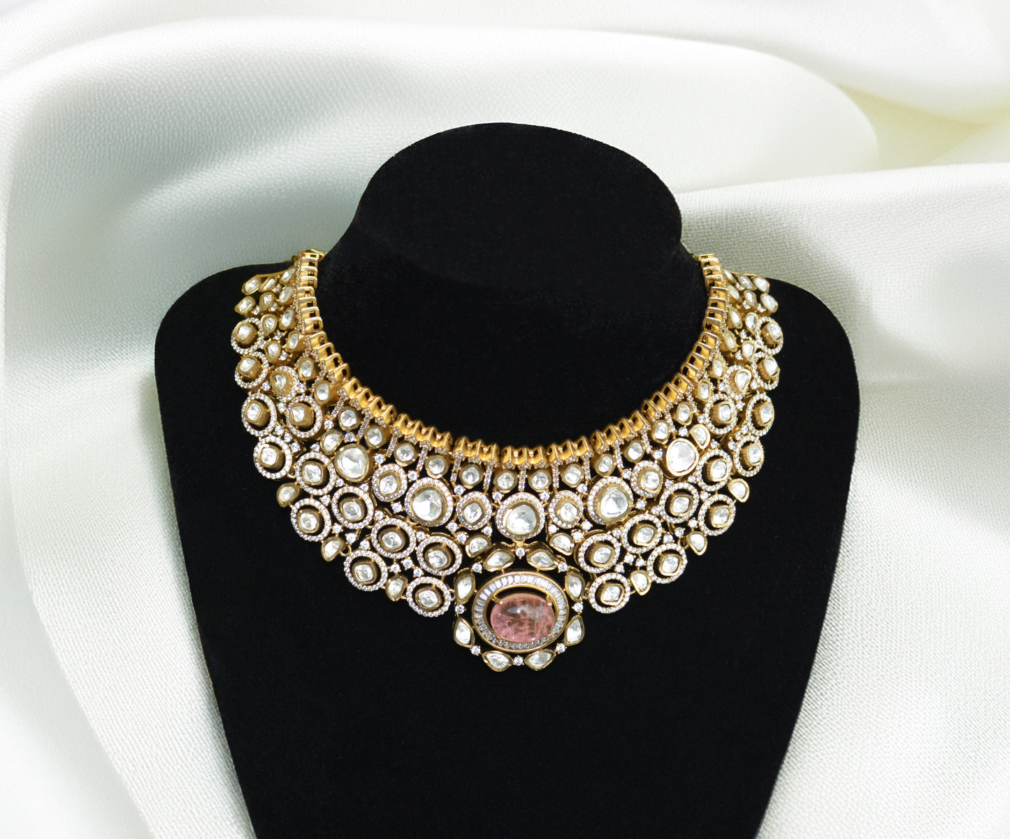 Premium Kundan with Doublet stone Necklace