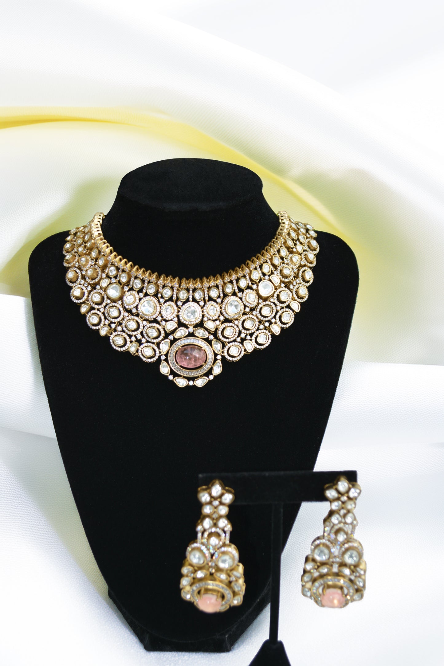 Premium Kundan with Doublet stone Necklace