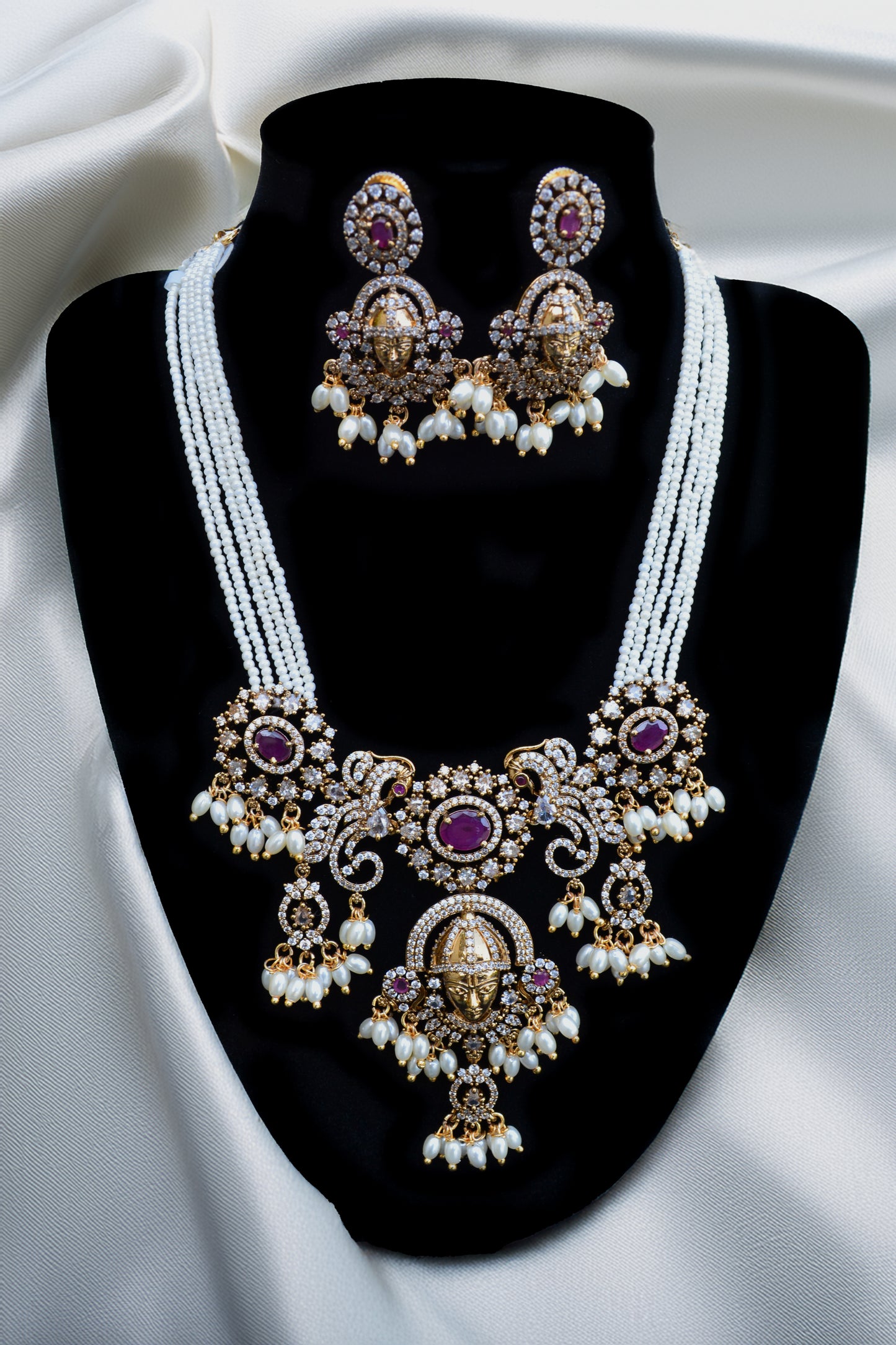 Temple Jewelry with Ruby Stones