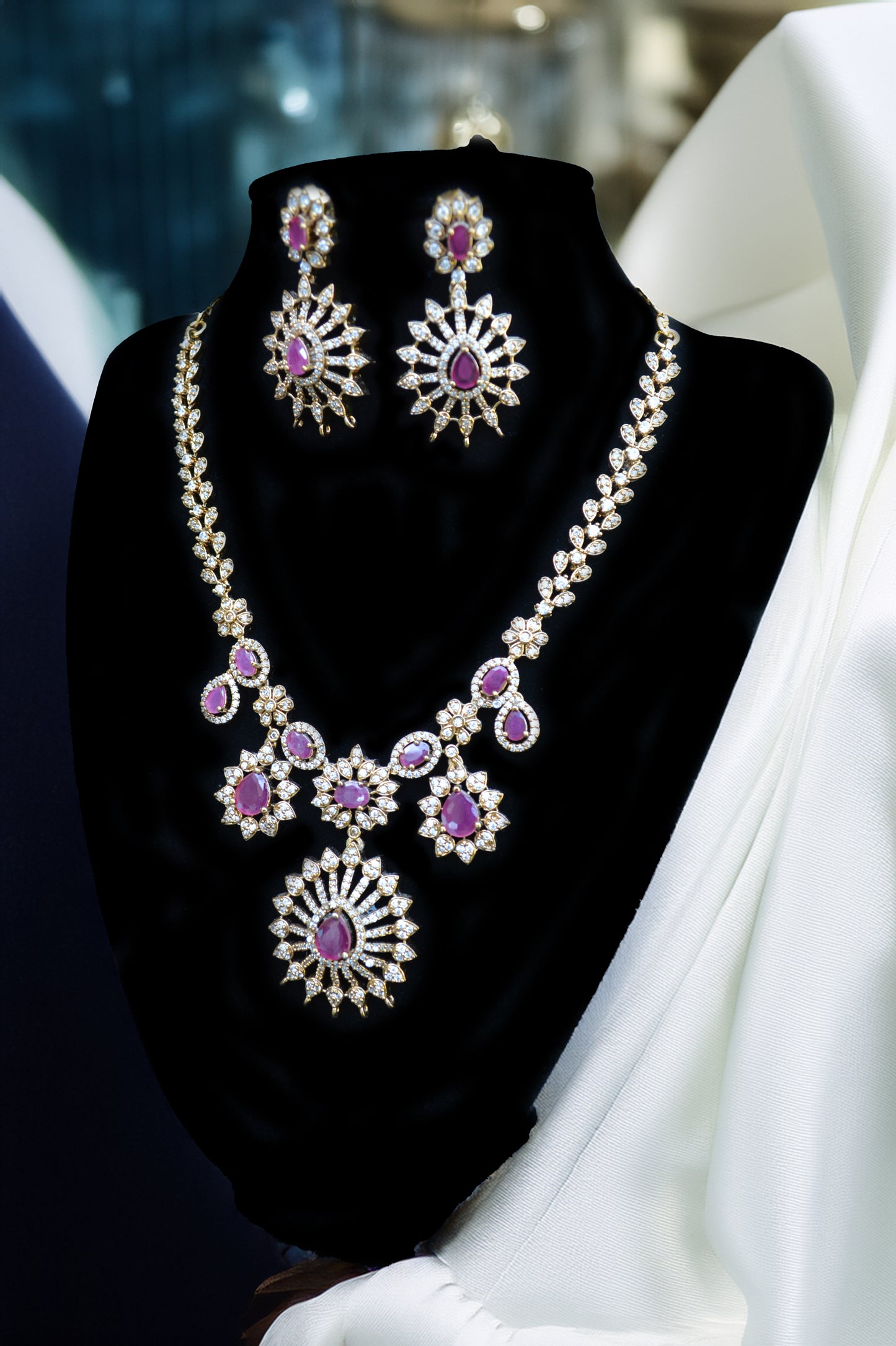 Victorian Polish Ruby Necklace