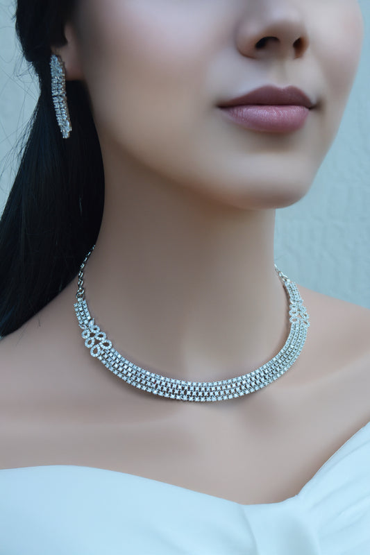 Silver AD Necklace