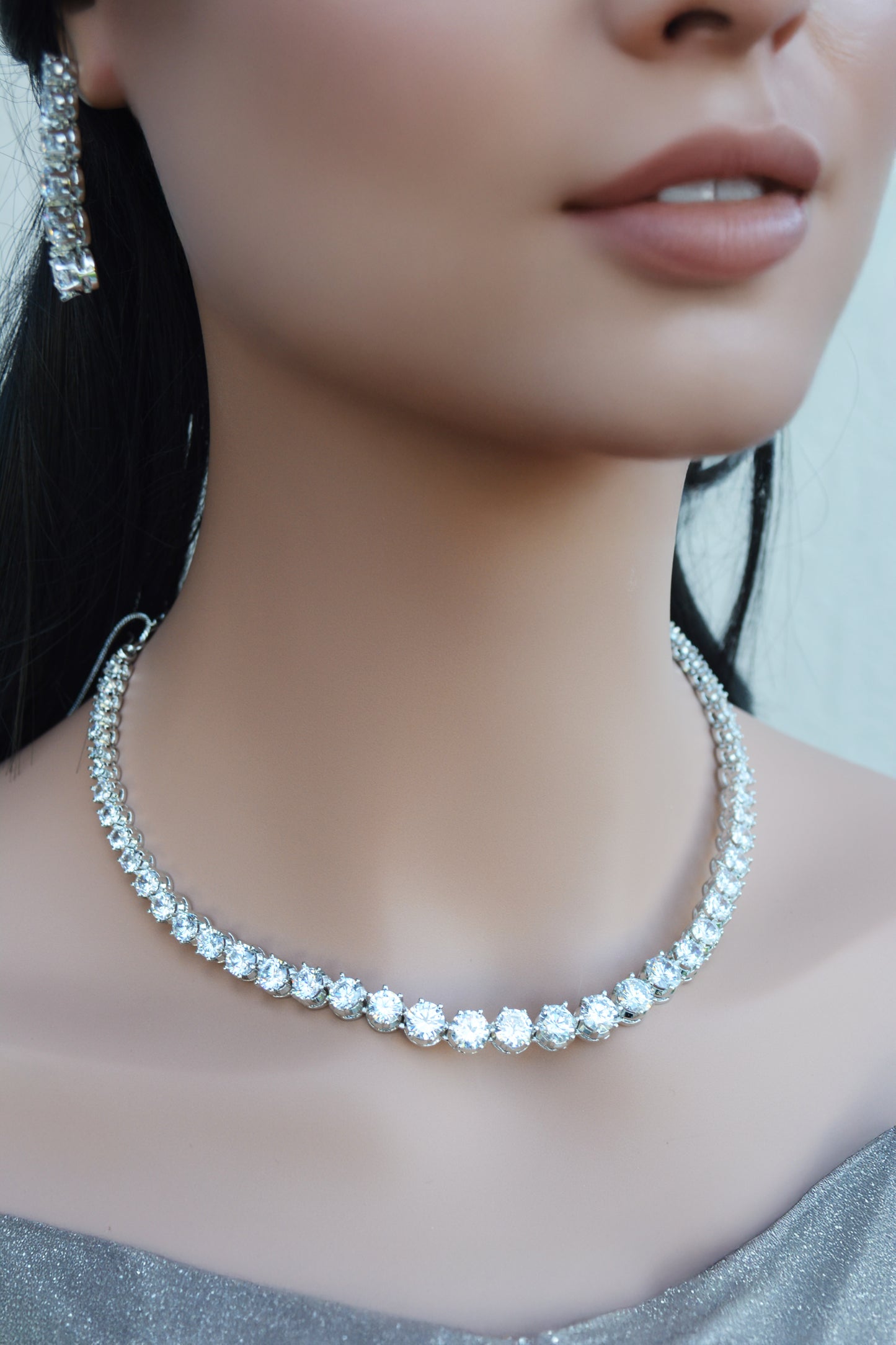 Silver AD Necklace